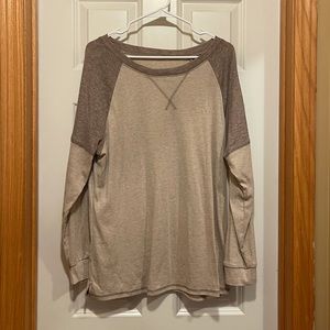Tan/Brown Long Sleeve, size Large